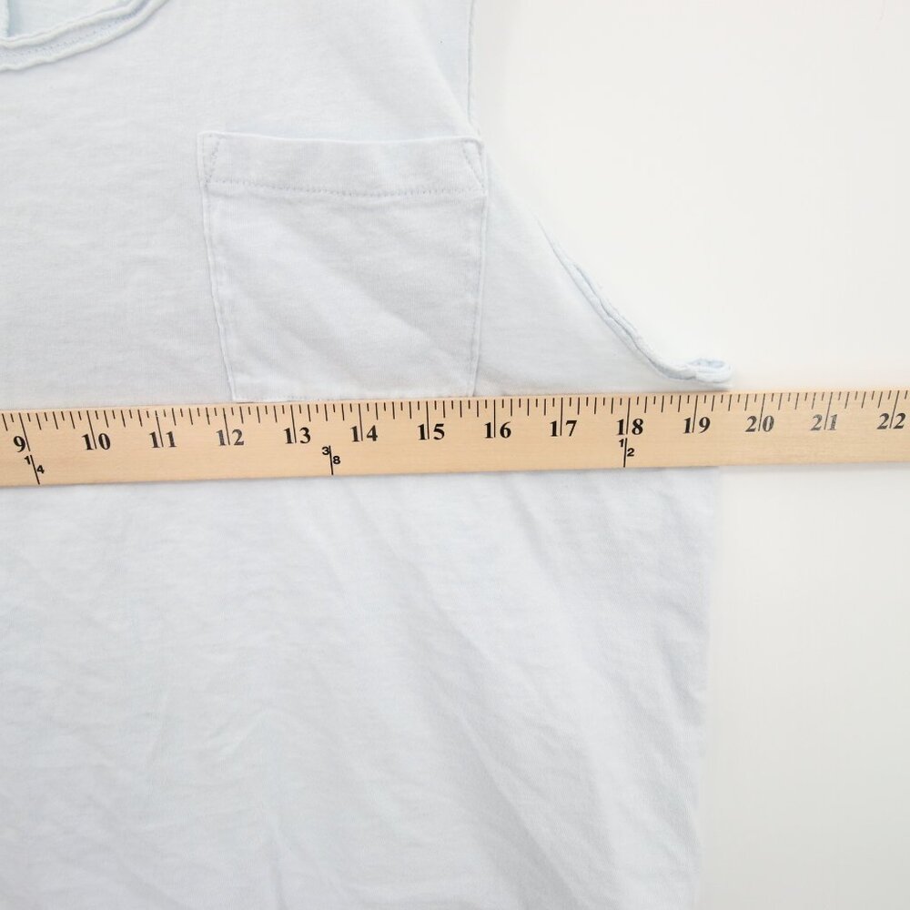 American Eagle Top Light Blue Racerback Scoop Round Neck 100% Cotton Large - Picture 6 of 8